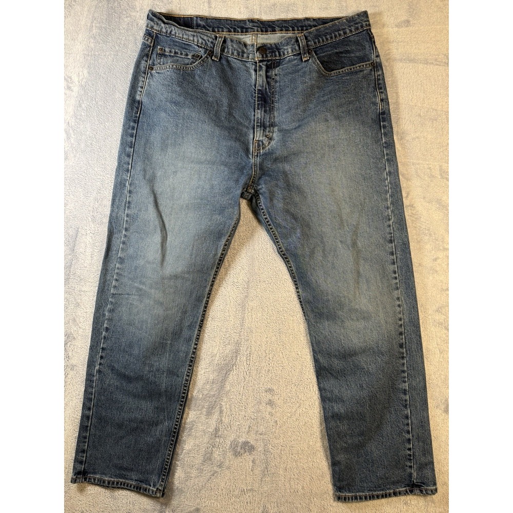 Levis 505 Regular Fit Jeans Mens Blue Denim 00505-1649 W40 L30 Measures 39x28.5